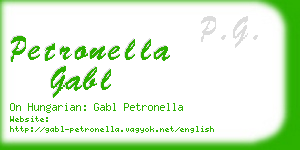 petronella gabl business card